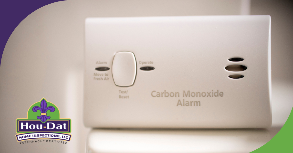 Close-up of a carbon monoxide alarm